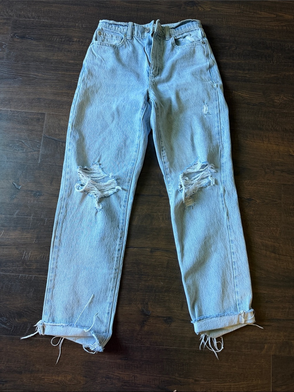Garage Light Blue Vintage Straight Jeans